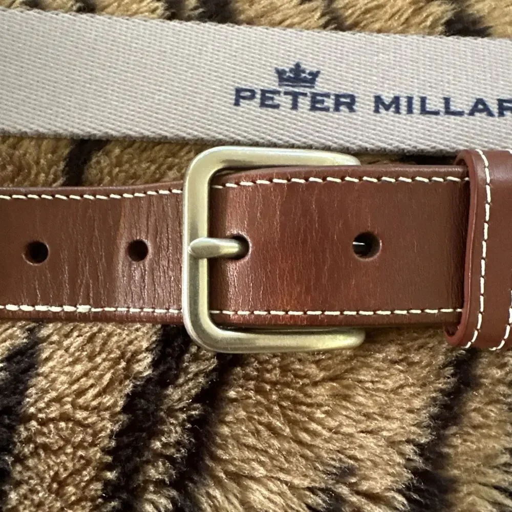 Peter Millar Size 42 Sugarloaf Golf Course Maine Belt EUC Size 42 Made In USA